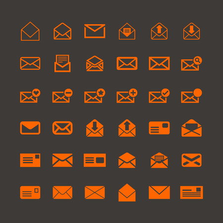 mail icon setのイラスト素材