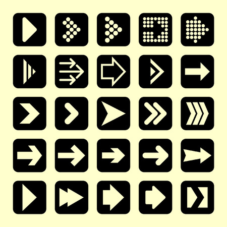 arrow icon setのイラスト素材