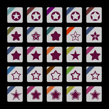 star vector icon setのイラスト素材