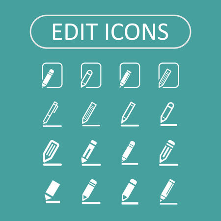 edit icon setのイラスト素材