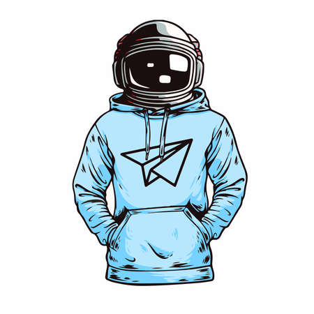 a dreamer with astranaut helmet