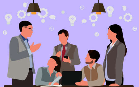 discussing on the bussiness meetingの写真素材