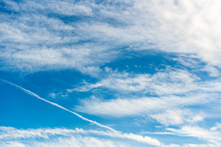 Background. Beautiful blue sky with white clouds.