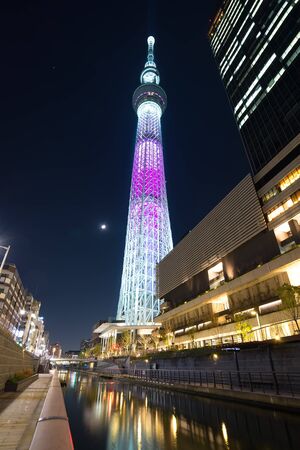 Tokyo, Japan skyline with Tokyo Skytree.のeditorial素材