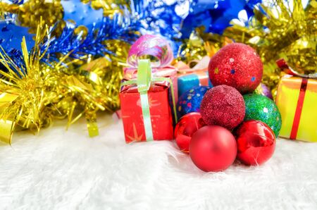 Gift box in chirstmas day