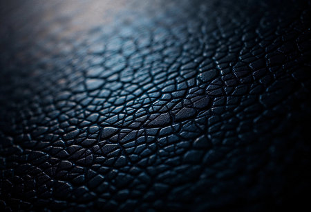 The surface displays a captivating pattern of cracks, revealing a rich depth of texture and color. Light plays across the rugged design, evoking a sense of sophistication and artistry.の素材