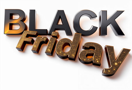Shoppers immerse themselves in a vibrant atmosphere filled with excitement as they explore enticing discounts and special offers during Black Friday, eager for the best deals.の素材