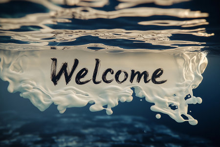 A captivating underwater scene captures the wordの素材