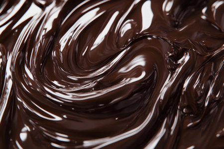 A captivating blend of brown paint diluted in water forms intricate swirls. The play of light reveals depth and texture, transforming a simple substance into an artistic display of color.の素材