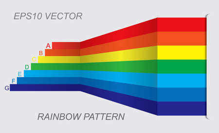 Rainbow web pattern with lines. のイラスト素材