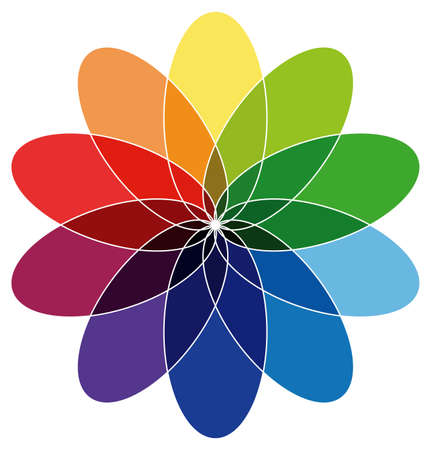 Colorful flower illustrationのイラスト素材