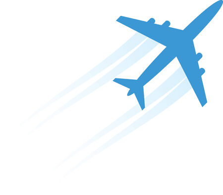 Aircraft. Isolated on white illustrationのイラスト素材