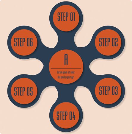 Metaball Infographic elements. のイラスト素材