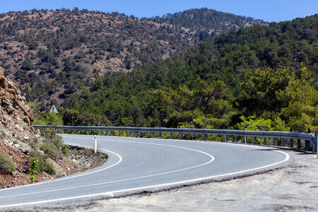 View on the road in the mountainsの写真素材