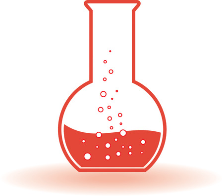 Chemical Icon. Flask . のイラスト素材