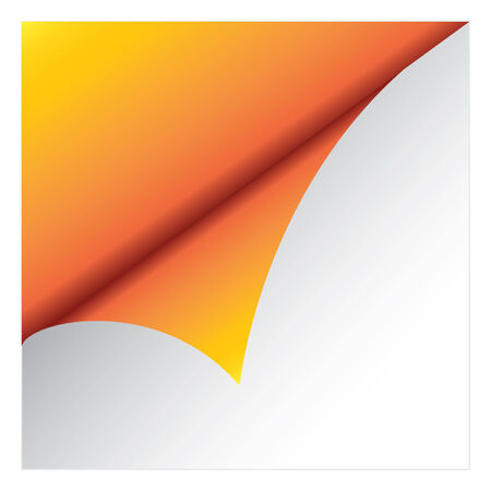 Orange sticker on white background のイラスト素材