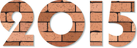 New Year background with text 2015. Vector illustrationのイラスト素材