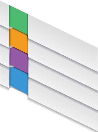 Four bookmarks. Infographic design elements. Vector illustrationのイラスト素材