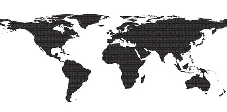 Abstract security background with map of world with HEX-code. Vector illustrationのイラスト素材