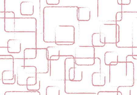 Abstract colorful seamless pattern from squares with pastel red colors. Vector illustrationのイラスト素材