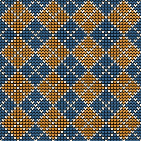 Seamless argyle background pattern in pastel  colors.のイラスト素材