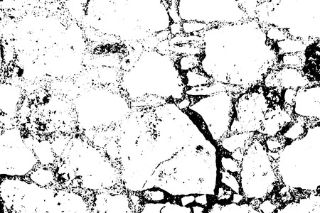 Vector illustration of texture of stone in black and white colorsのイラスト素材