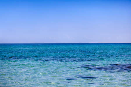 Crystal clear water in blue Mediterranean seaの写真素材