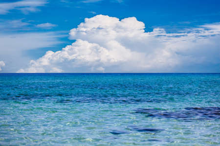 Crystal clear water in blue Mediterranean seaの写真素材