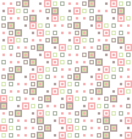 Abstract coloful seamless texture pattern from sqaures. Vector illustrationのイラスト素材