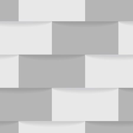 Gray and white of  paper square backgroundのイラスト素材