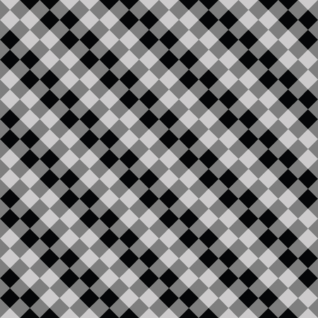 Vector illustration of seamless background of squares. Black, white and gray colorsのイラスト素材