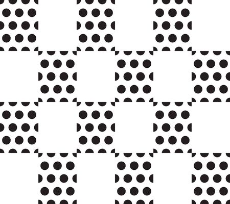 Vector illustration of seamless background with roundsのイラスト素材