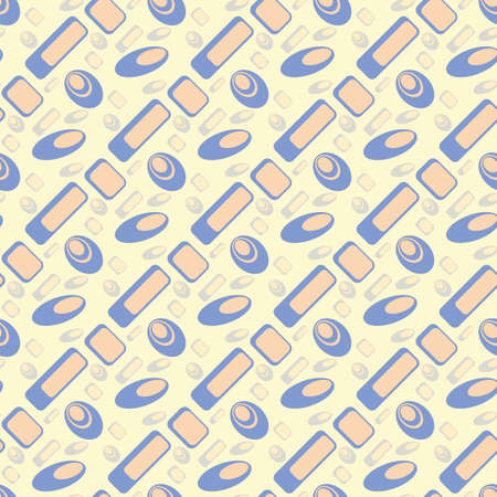 Seamless background in pastel colors. Vector illustrationのイラスト素材