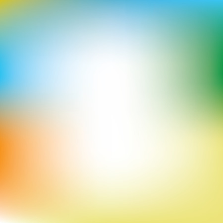Abstract blur background in color of summer athletic games in Rio de Janeiro, Brazil 2016. Vector illustration with orange, yellow, blue and green colorsのイラスト素材