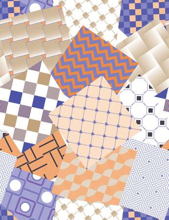 Seamless pattern background for floor or wall. Vector illustration