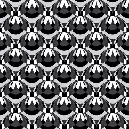 Seamless background pattern with rounds. Vector illustration