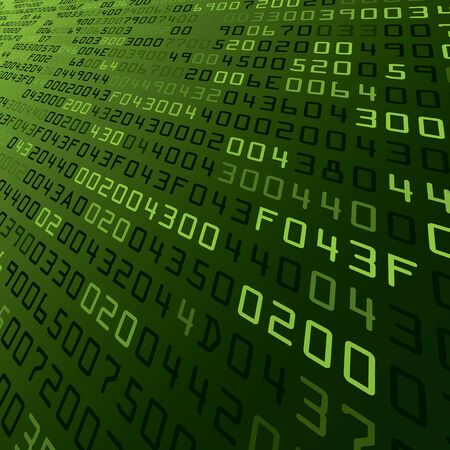 Abstract security background with HEX-code. Vector illustration