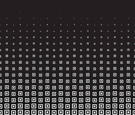 Black abstract halftone with squareのイラスト素材