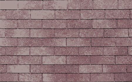 Illustration of red brick wall.のイラスト素材