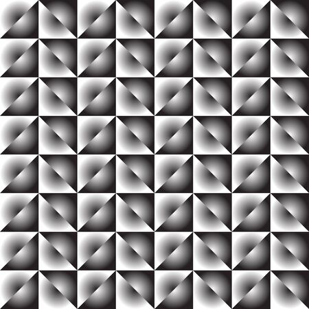 Triangle pattern. Vector seamless geometric background. Black, white and gray colors.のイラスト素材
