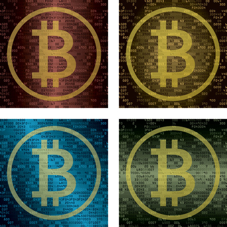 Cryptocurrency and blockchain technology conceptのイラスト素材