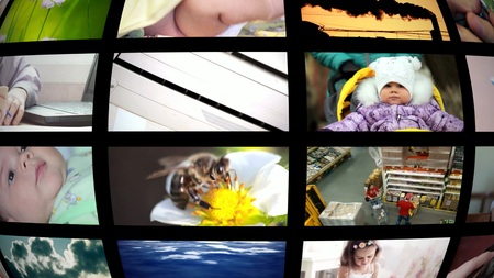 video wall media streamingの写真素材