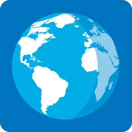 Vector illustration of globe of the Earthのイラスト素材