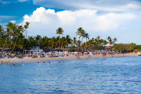 Tropical beach in caribbean sea