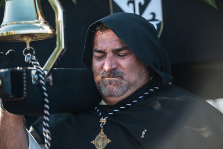 The Dominican Brotherhood of the Holy Christ of the Victory, Our Lady of the Rosary in Her Sorrowful Mysteriesのeditorial素材