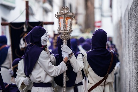The Pontifical and Royal Brotherhood of Our Lord Jesus the Nazarene and Our Lady of Mercy in Caceres.のeditorial素材