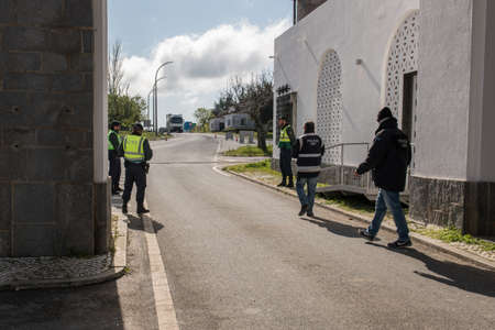 Portugal and Spain shut their border because of the risk of COVID-19のeditorial素材