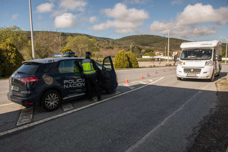 Portugal and Spain shut their border because of the risk of COVID-19のeditorial素材
