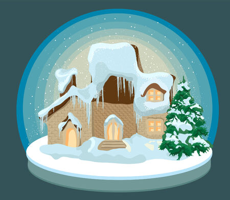 Vectors for Christmas cards is not open circuitsのイラスト素材