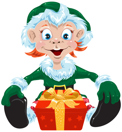Christmas gnome  Illustration in vector formatのイラスト素材